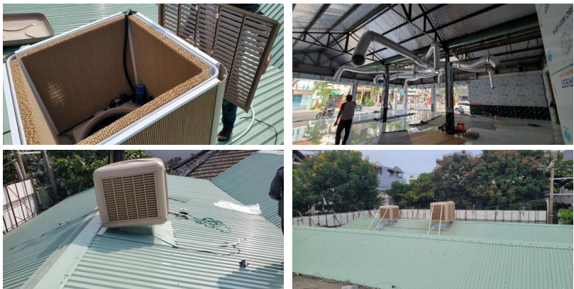 Lắp hệ thống làm mát cho showroom ở Đà Nẵng