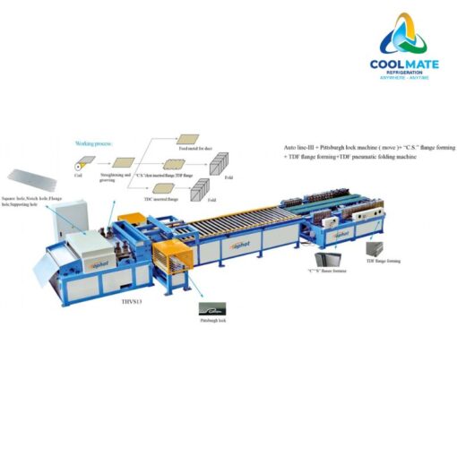 Máy Sản Xuất Ống Gió Auto Line IV Loại Thẳng Hiện Đại Tại Coolmate Refrigeration